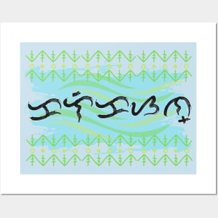 Baybayin word kalikasan (Nature) Posters and Art